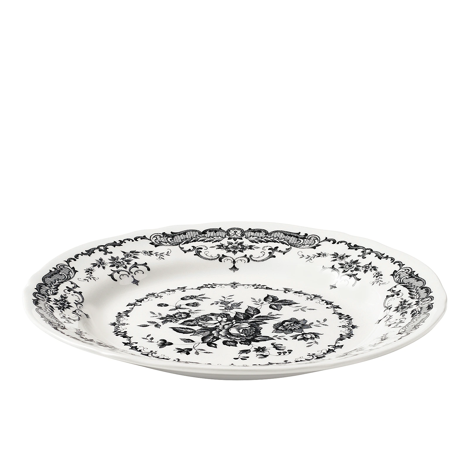 Обеденная тарелка Rose Black, 26 см