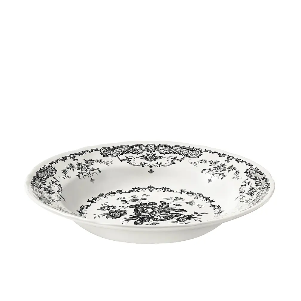 Суповая тарелка Rose Black, 23,5 см от Bitossi Home