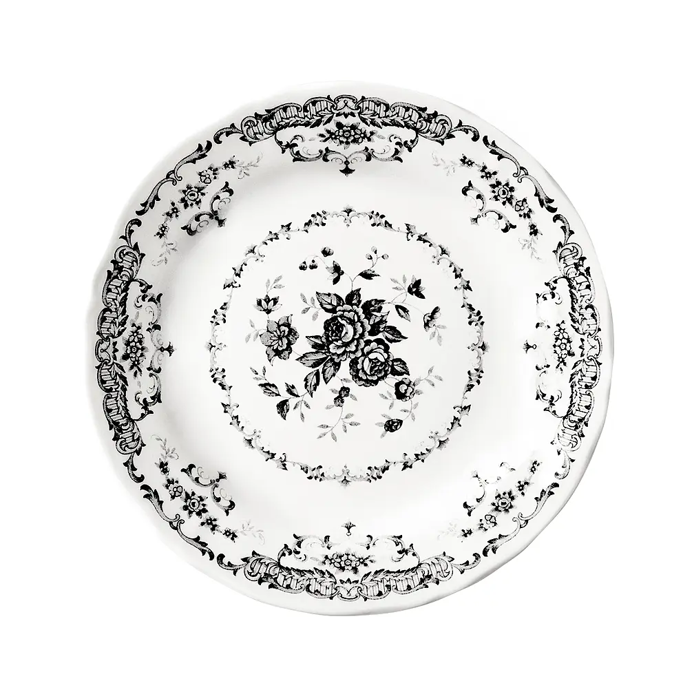 Закусочная тарелка Rose Black, 20,5 см от Bitossi Home