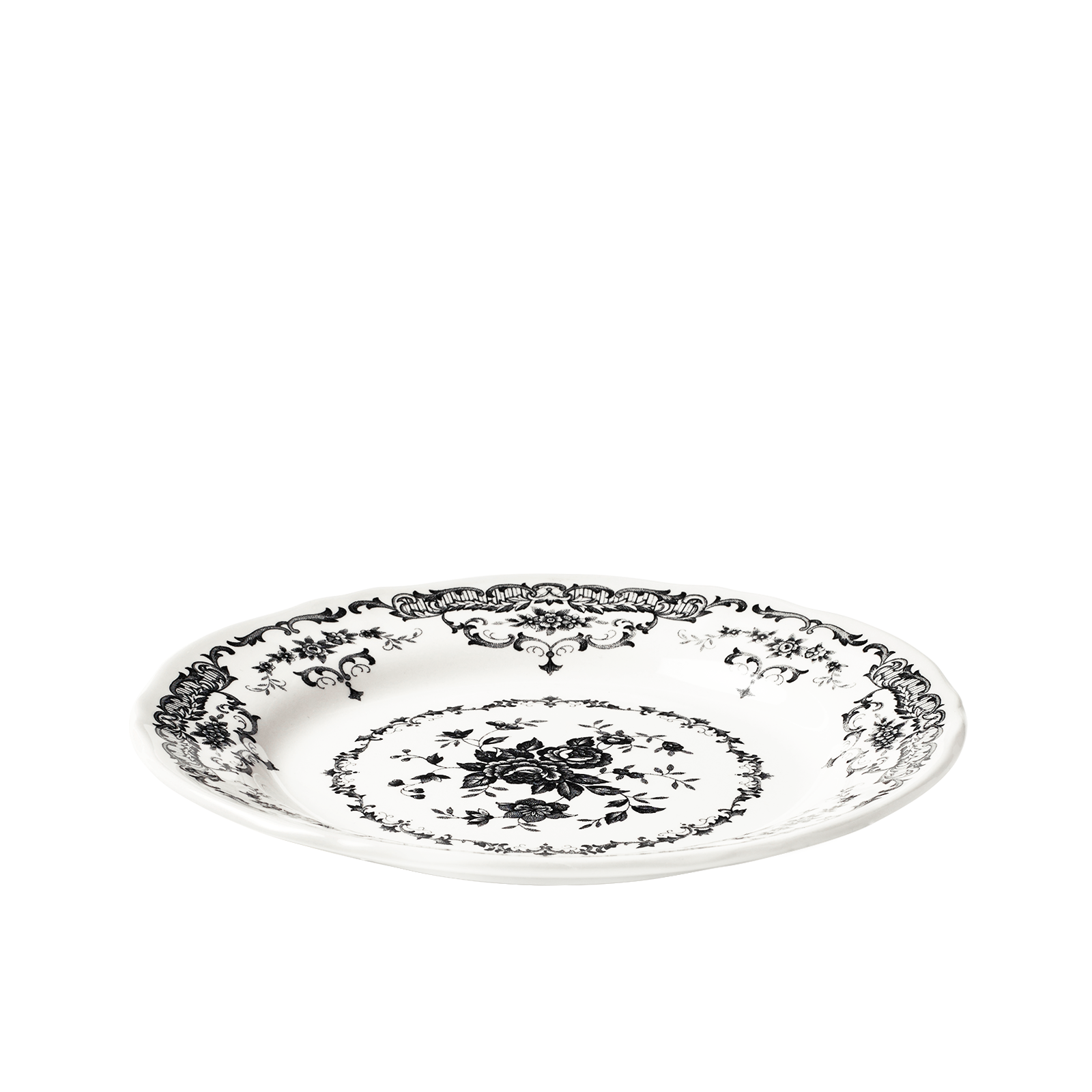 Закусочная тарелка Rose Black, 20,5 см от Bitossi Home