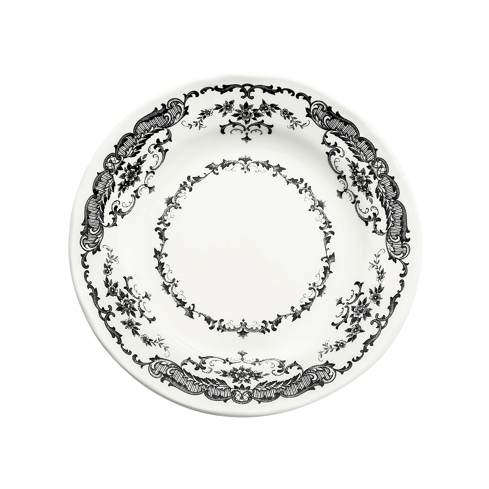 Пирожковая тарелка Rose Black, 15,5 см