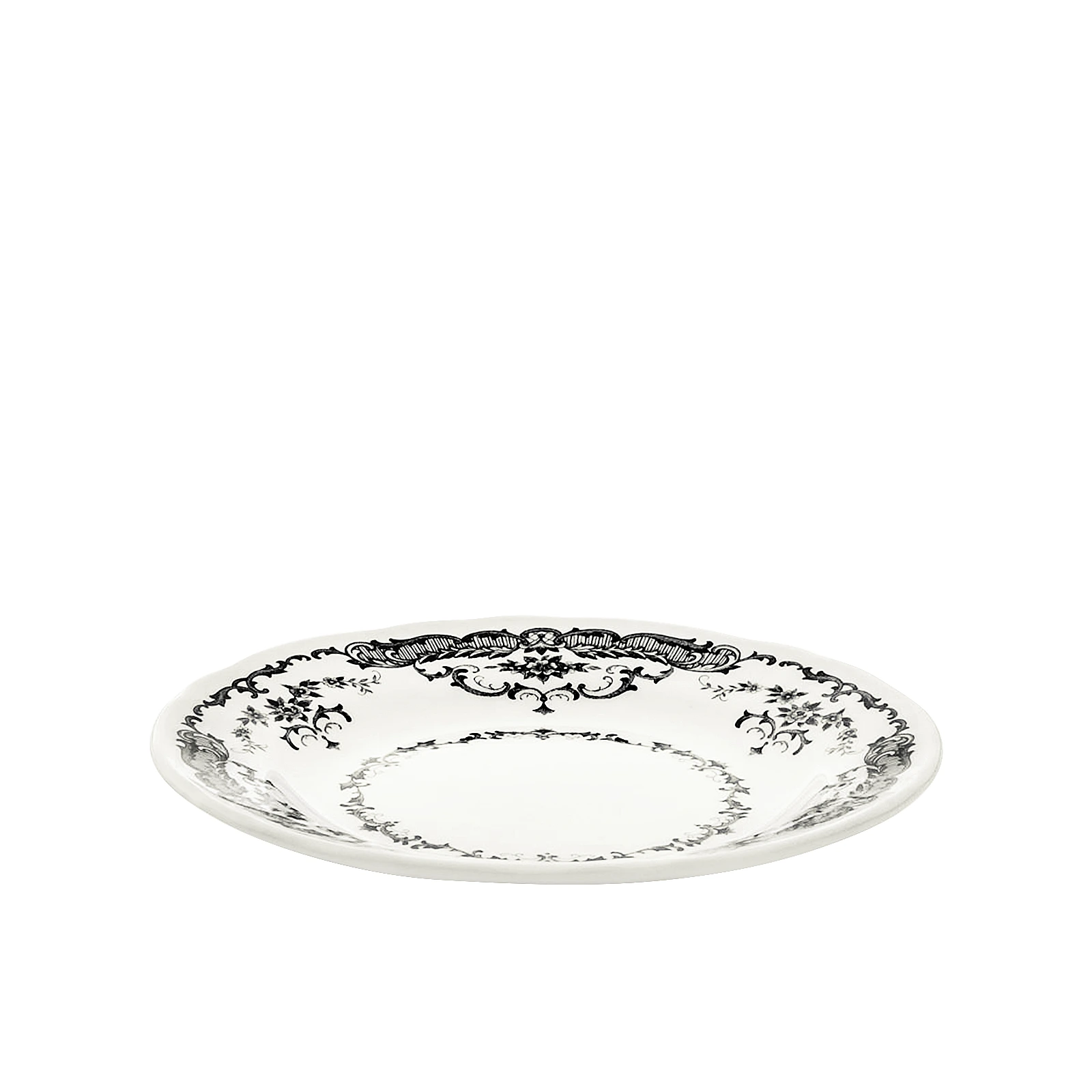 Пирожковая тарелка Rose Black, 15,5 см