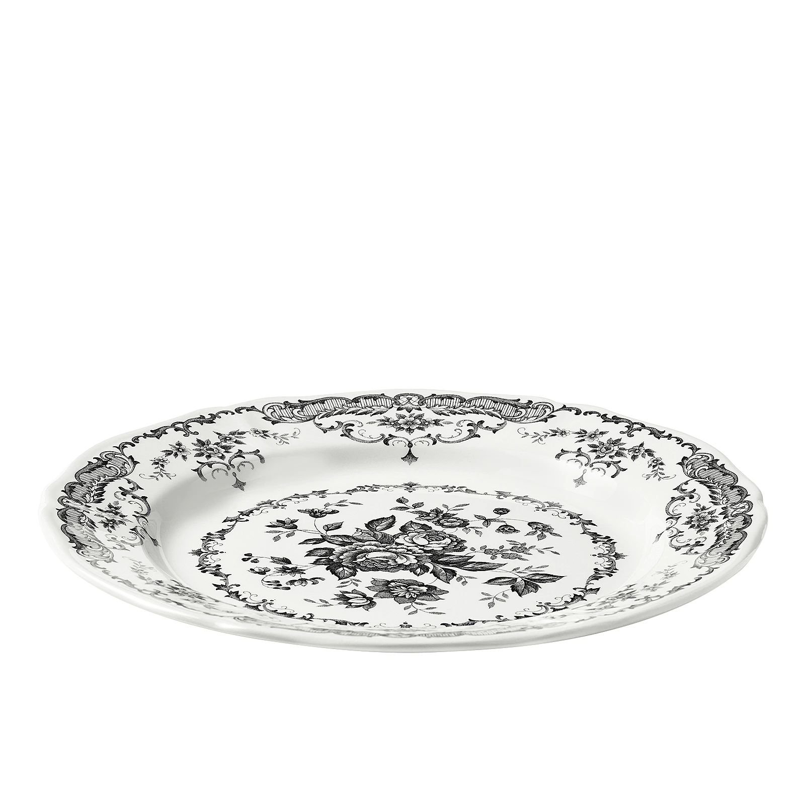 Плоское блюдо Rose Black, 31 см