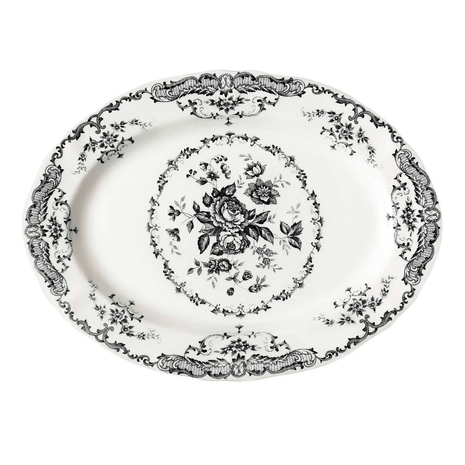 Плоское блюдо Rose Black, 30,5 см от Bitossi Home