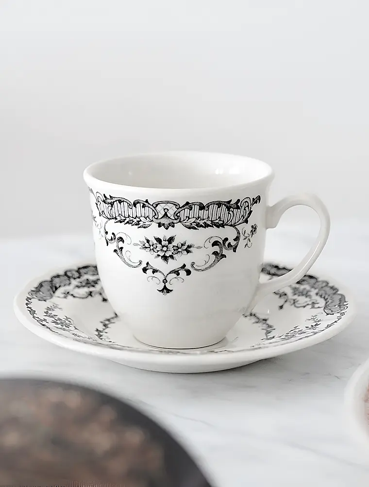 Чайная пара Rose Black, 160 мл от Bitossi Home