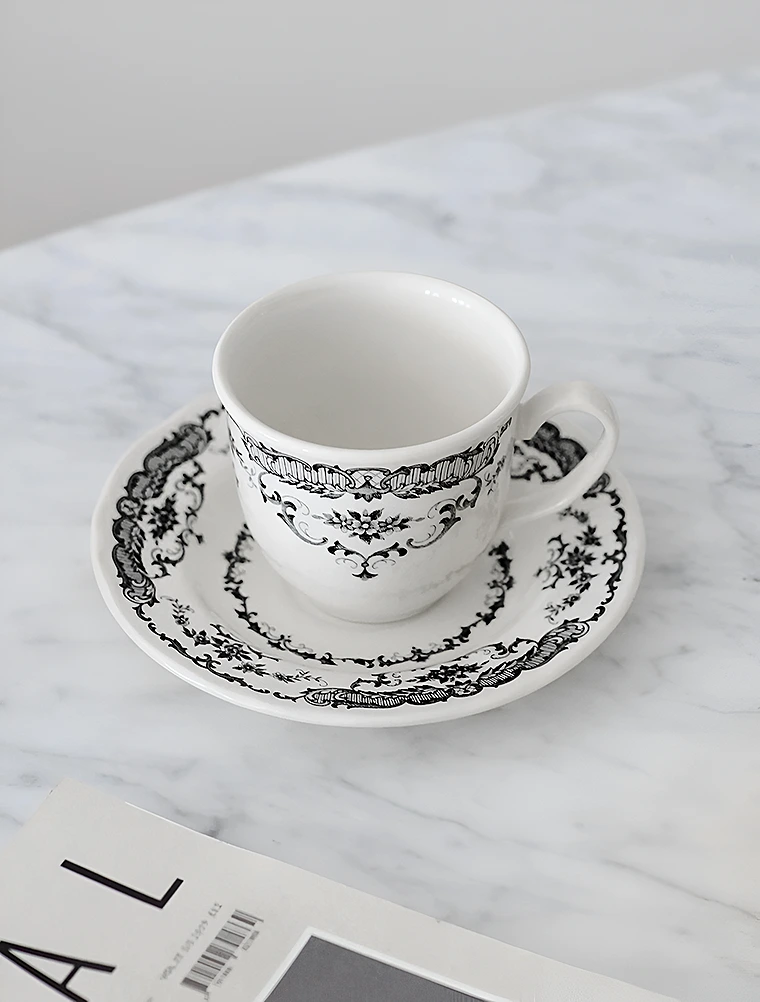 Чайная пара Rose Black, 160 мл от Bitossi Home