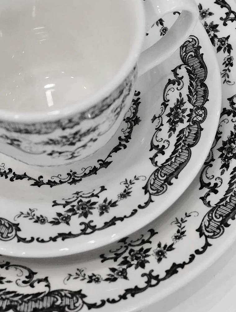 Чайная пара Rose Black, 160 мл от Bitossi Home