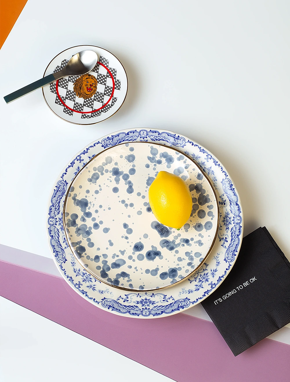 Обеденная тарелка Rose Blue, 26 см