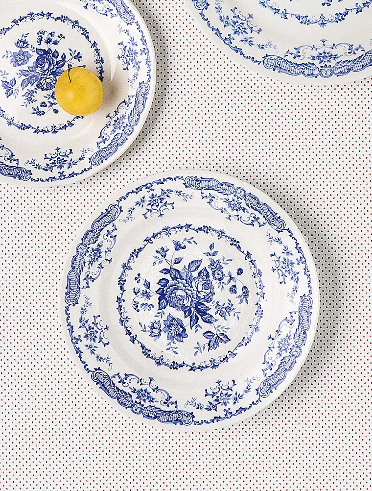 Суповая тарелка Rose Blue, 23,5 см от Bitossi Home