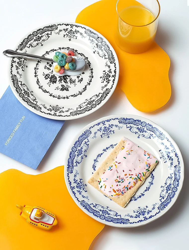 Закусочная тарелка Rose Blue, 20,5 см от Bitossi Home