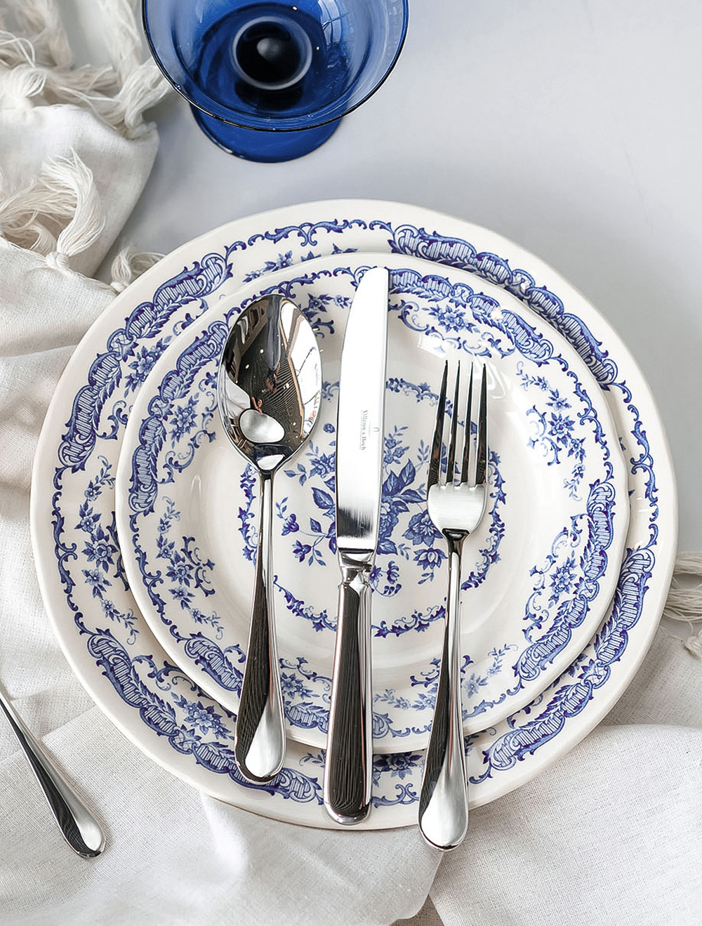 Закусочная тарелка Rose Blue, 20,5 см от Bitossi Home