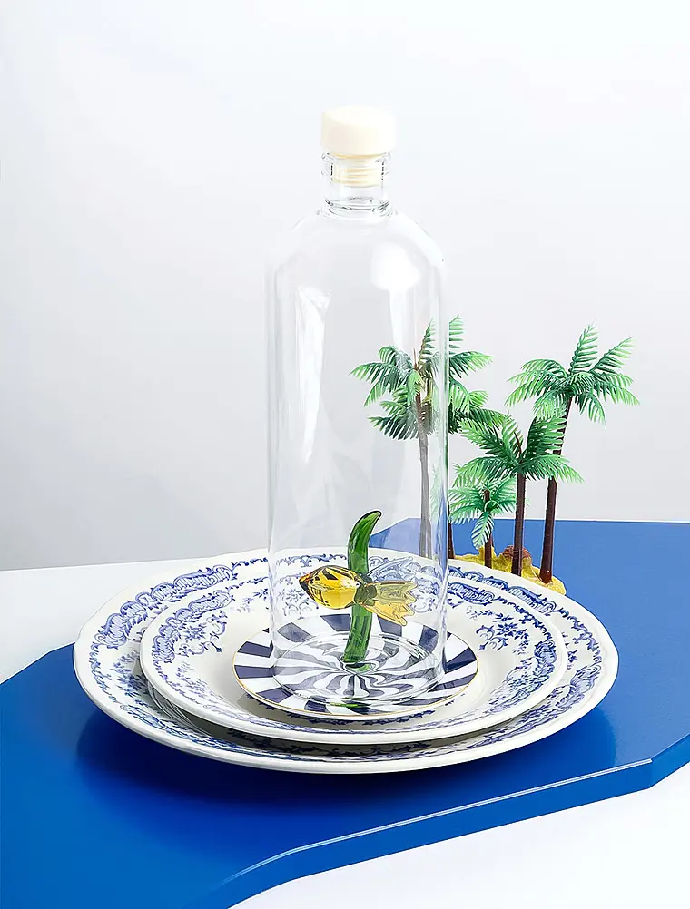 Закусочная тарелка Rose Blue, 20,5 см от Bitossi Home