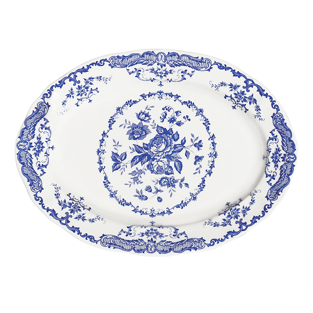 Плоское блюдо Rose Blue, 30,5 см от Bitossi Home
