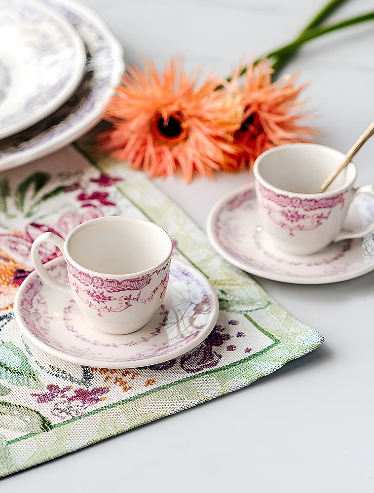 Блюдце для кофейной чашки Rose Pink 85 мл от Bitossi Home