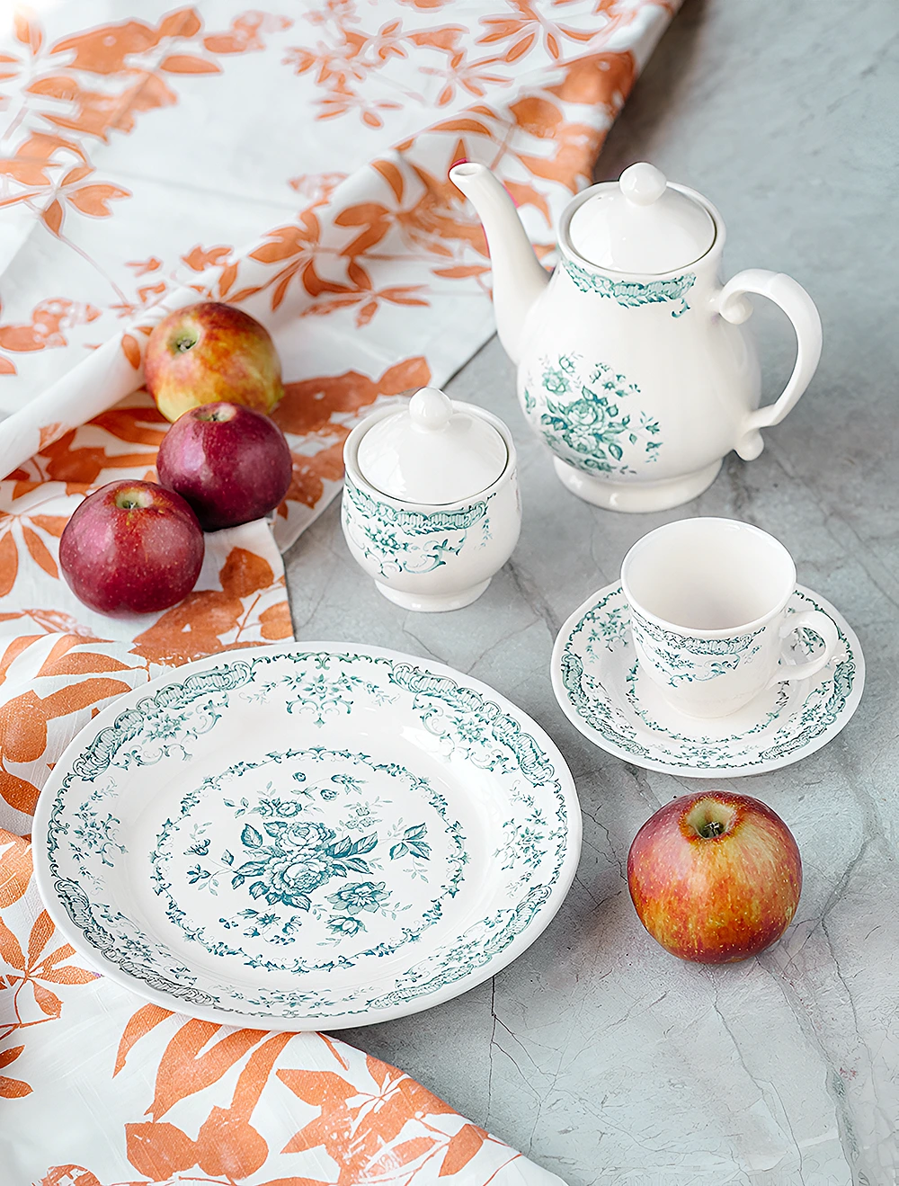 Обеденная тарелка Rose Turquoise, 26 см