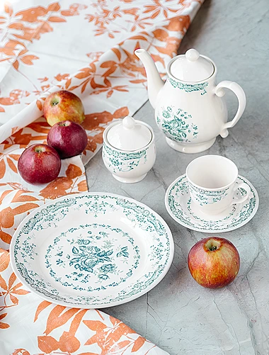 Обеденная тарелка Rose Turquoise, 26 см