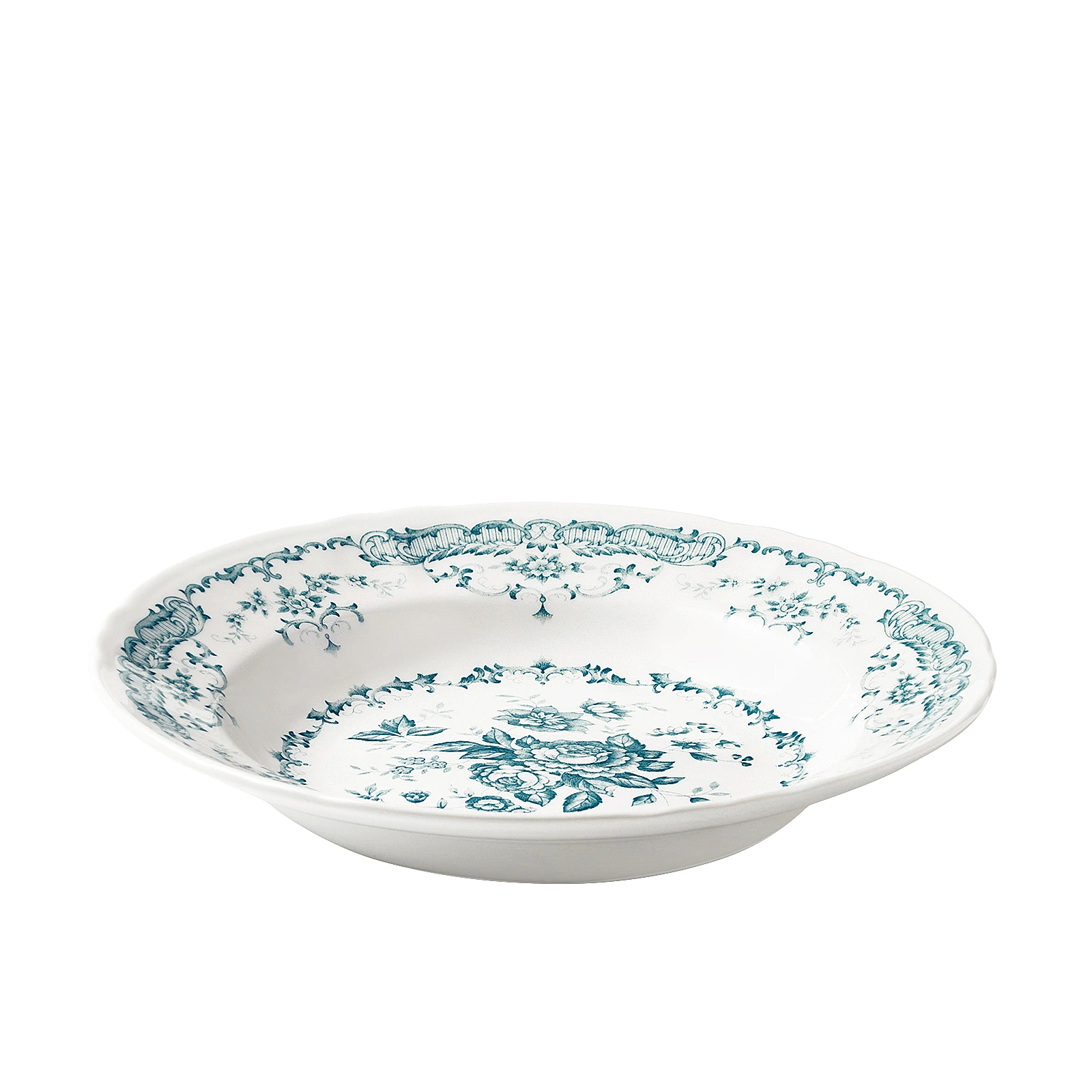 Суповая тарелка Rose Turquoise, 23,5 см