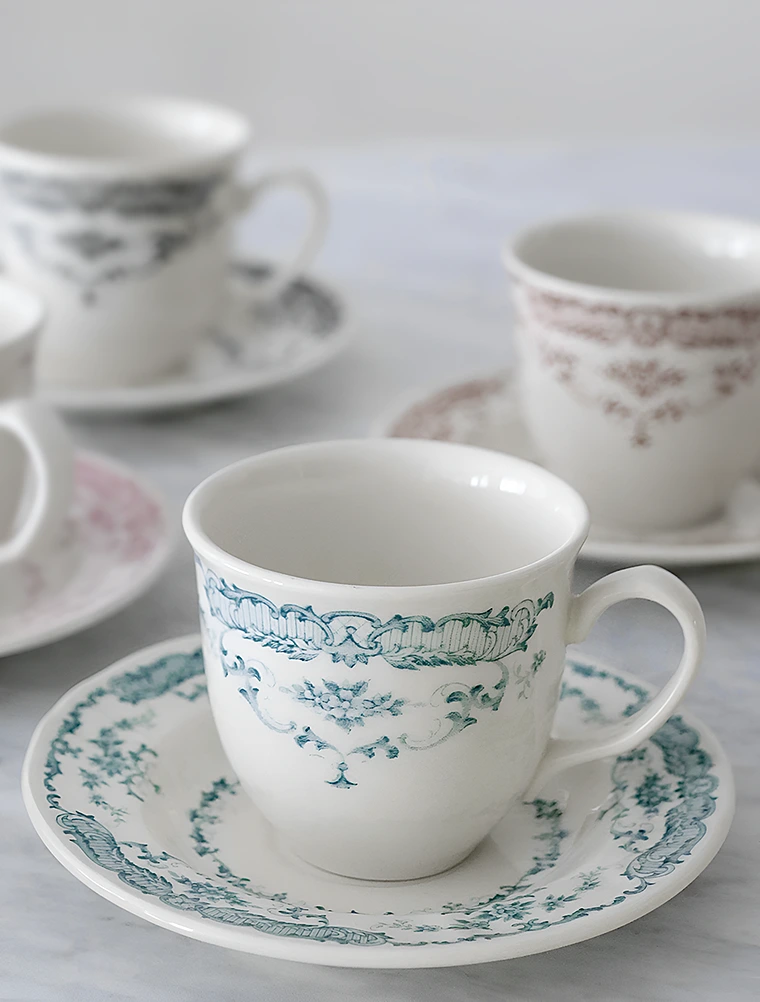 Чайная пара Rose Turquoise, 160 мл от Bitossi Home