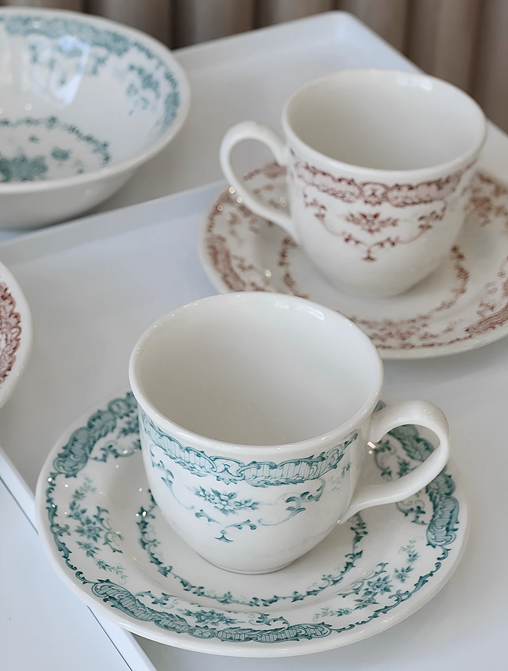 Чайная пара Rose Turquoise, 160 мл