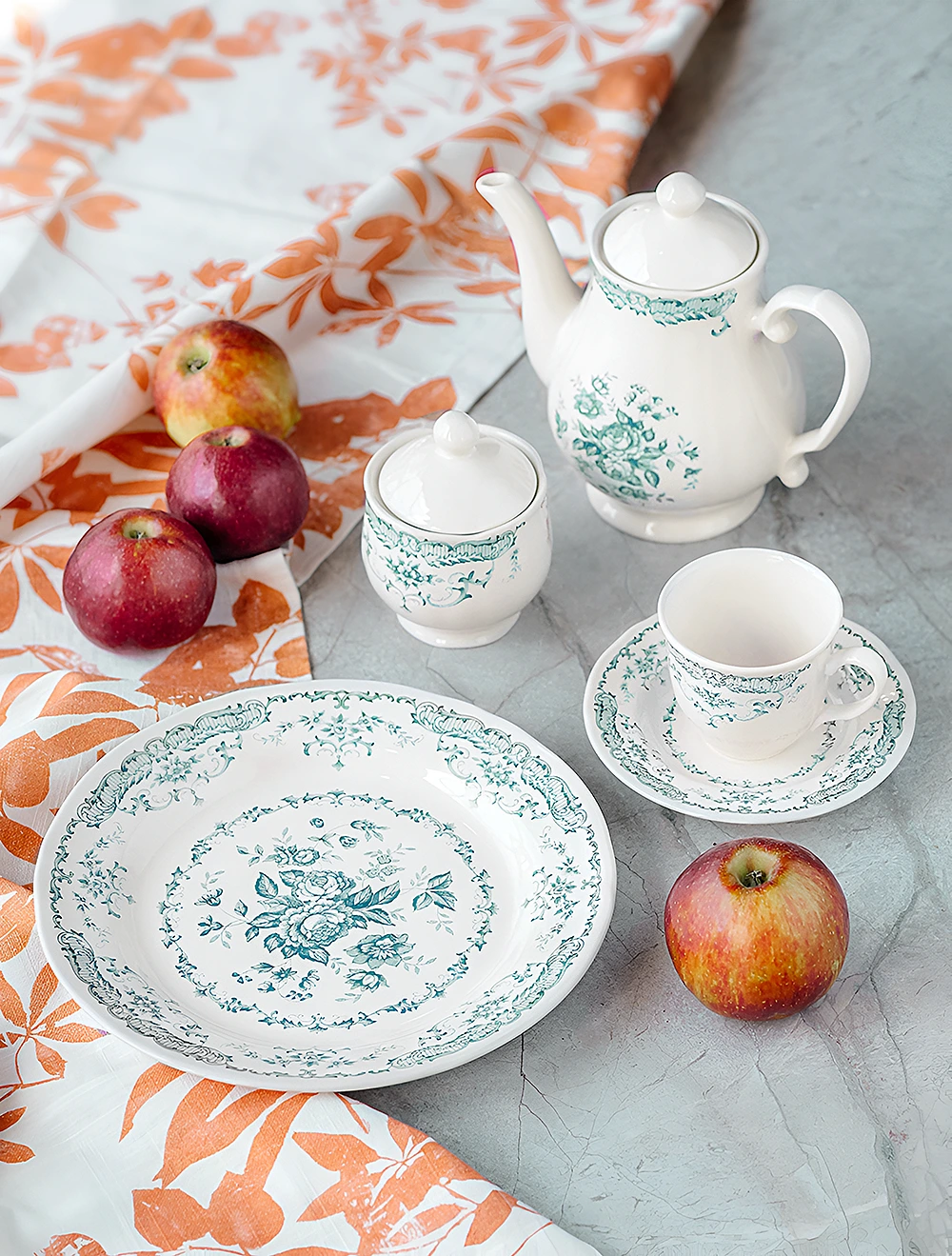 Чайная пара Rose Turquoise, 160 мл