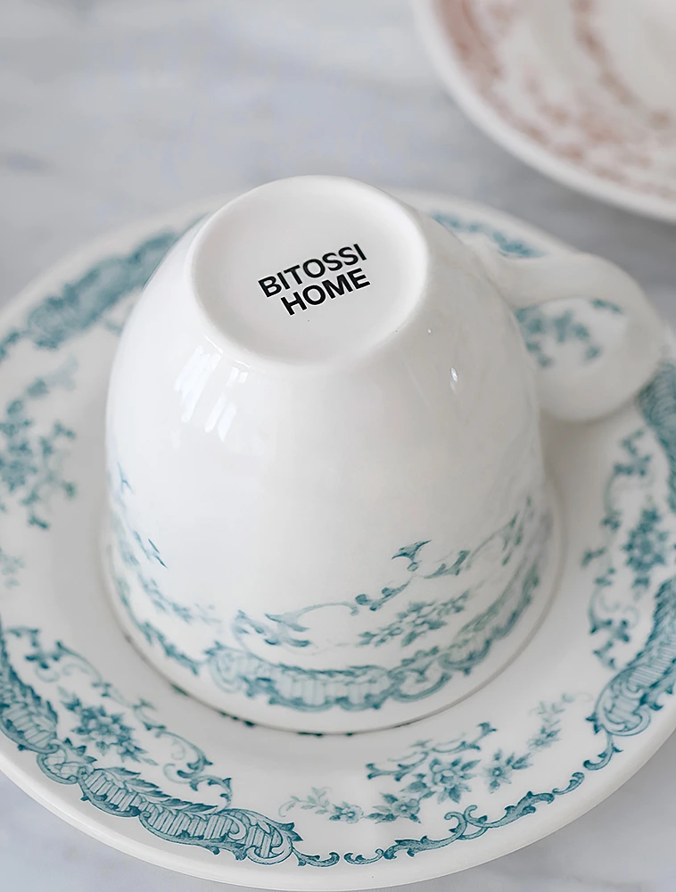 Блюдце для чайной чашки Rose Turquoise 160 мл от Bitossi Home