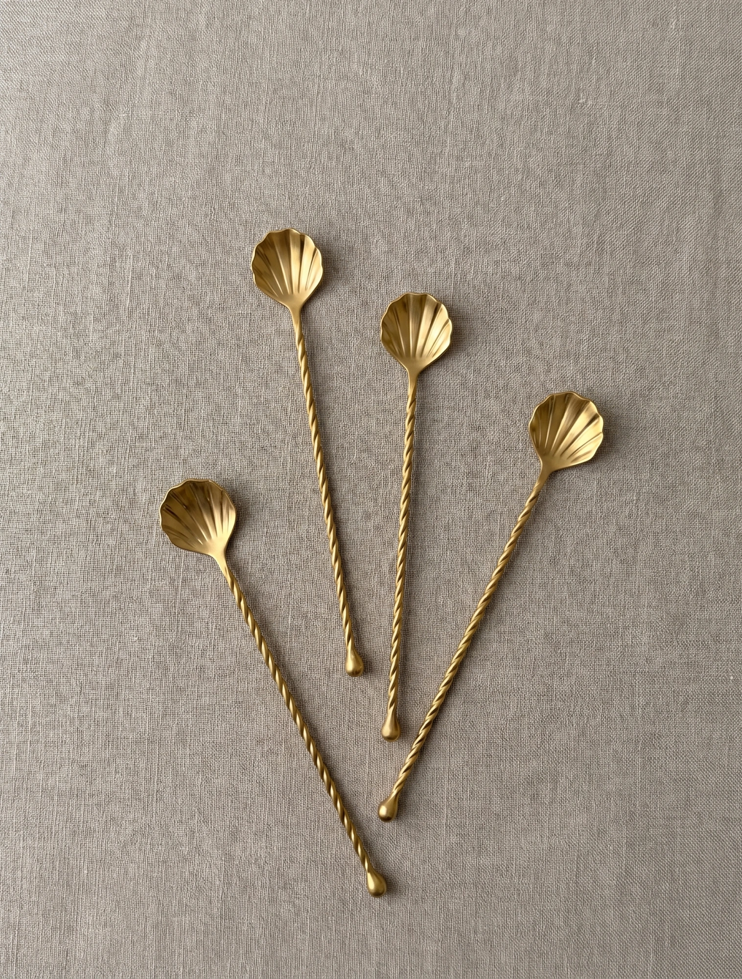 Набор из 4 чайных ложек Sea Shell, 10 см