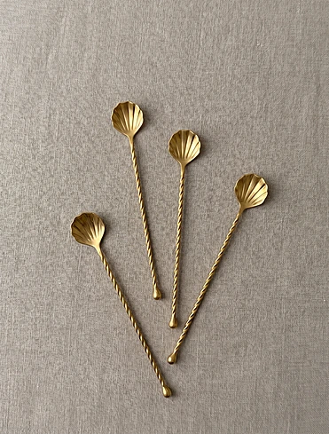 Набор из 4 чайных ложек Sea Shell, 10 см