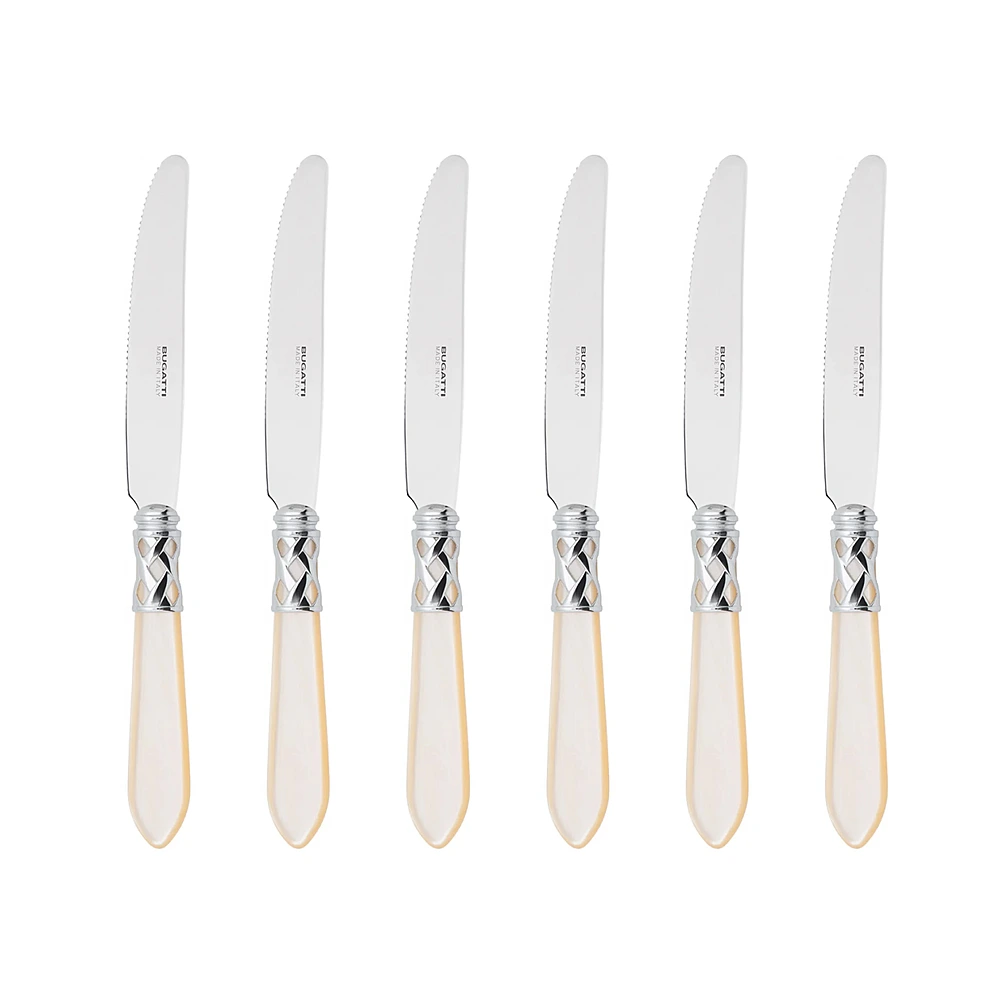 Набор из 6 десертных ножей Aladdin Ivory, 17,5 см от Casa Bugatti
