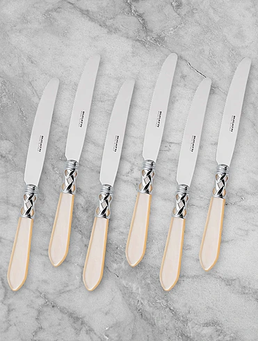 Набор из 6 десертных ножей Aladdin Ivory, 17,5 см