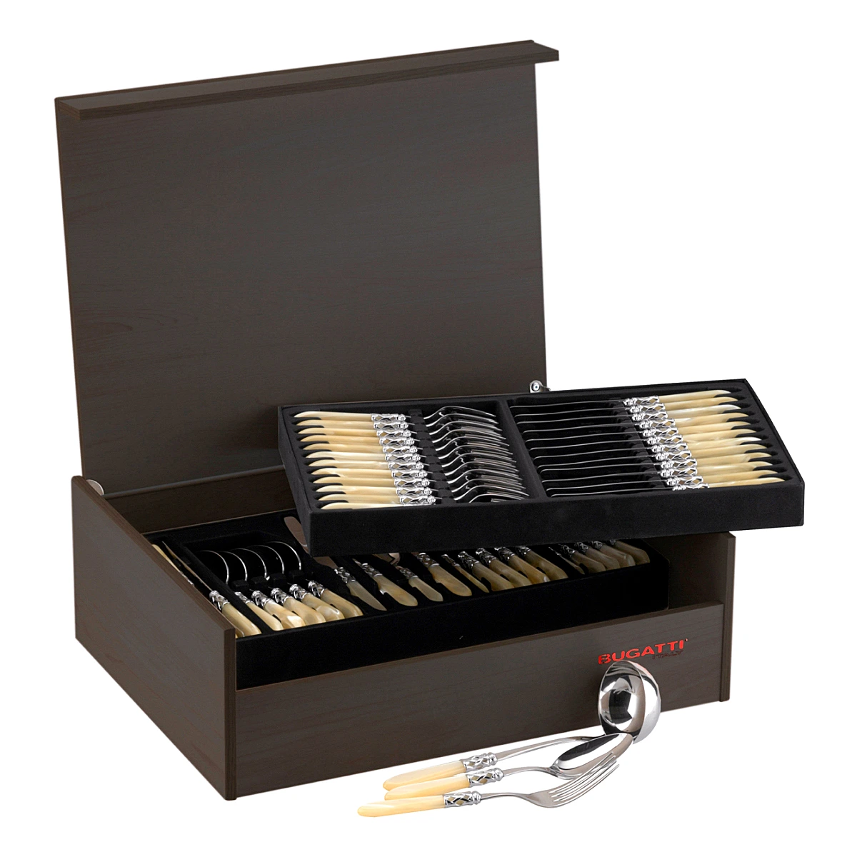 Набор столовых приборов Aladdin Ivory на 12 персон, 75 пр.