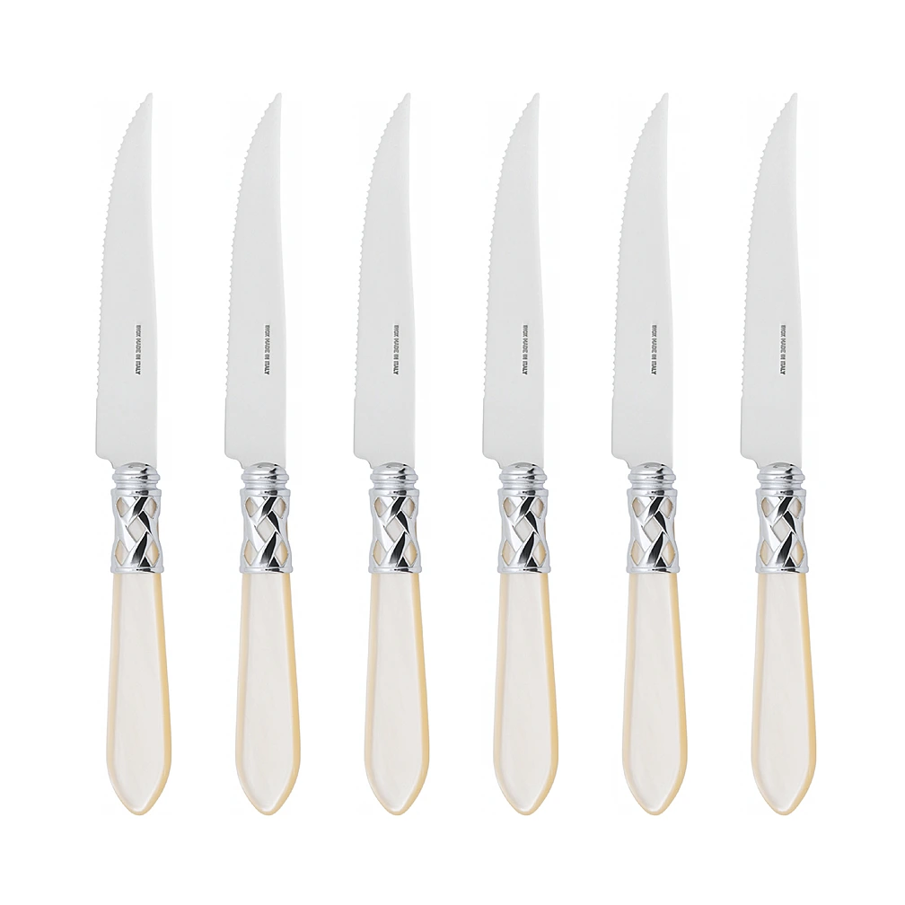 Набор из 6 ножей для стейка Aladdin Ivory, 22,5 см от Casa Bugatti