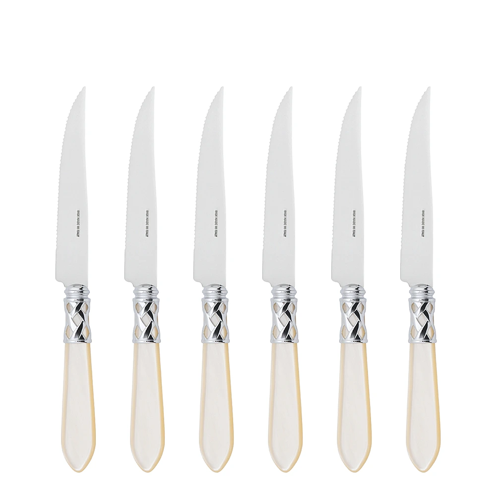 Набор из 6 ножей для стейка Aladdin Ivory, 22,5 см от Casa Bugatti