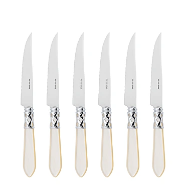 Набор из 6 ножей для стейка Aladdin Ivory, 22,5 см