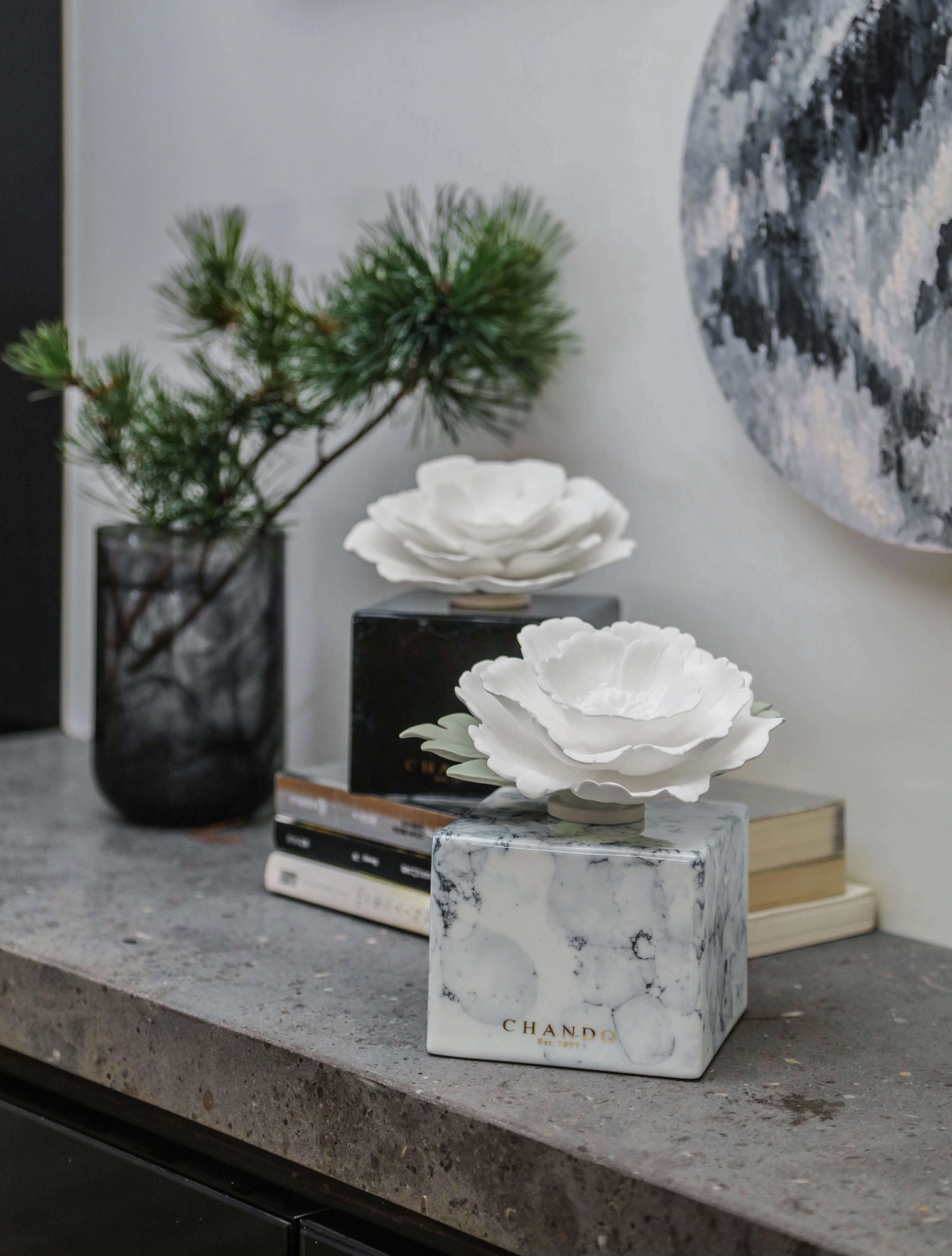 Ароматический диффузор Marble White Peony, 200 мл