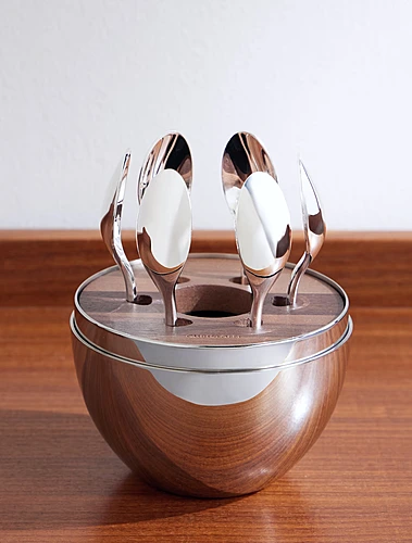 Набор из 6 кофейных ложек Mood Silver, 10 см