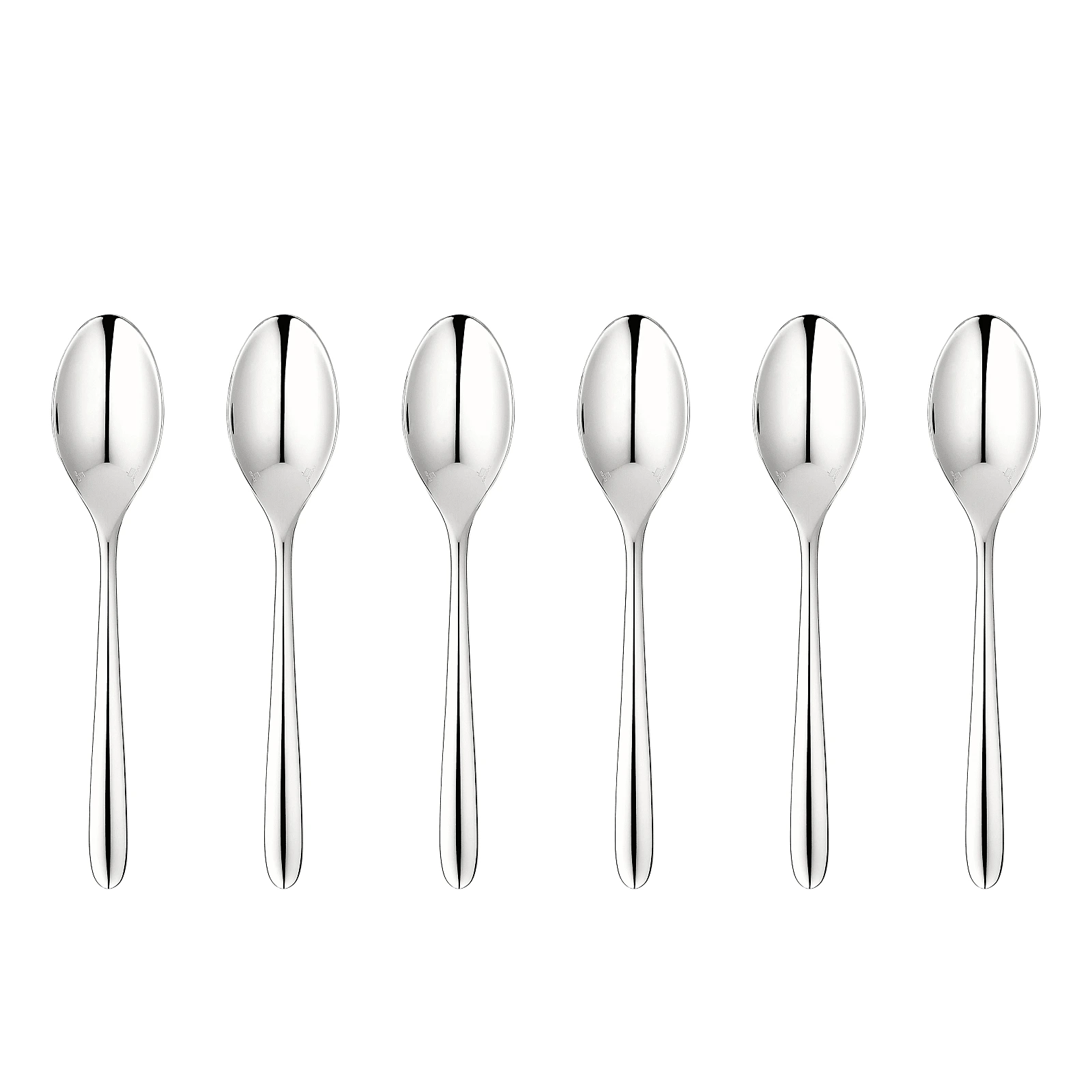 Набор из 6 кофейных ложек Mood Silver, 10 см