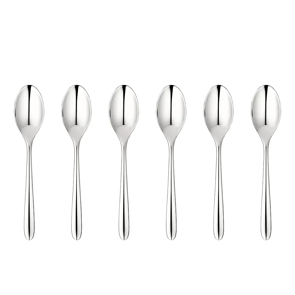 Набор из 6 кофейных ложек Mood Silver, 10 см от Christofle