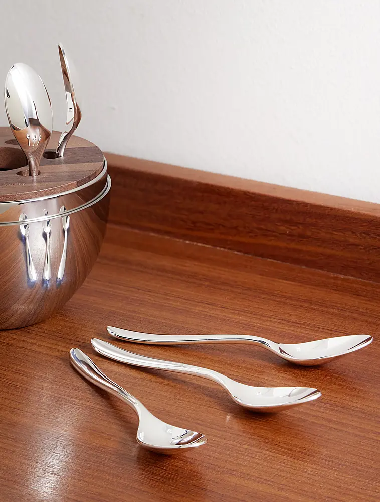 Набор из 6 кофейных ложек Mood Silver, 10 см от Christofle