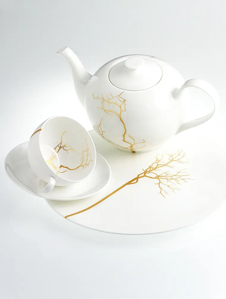 Чайная пара Golden Forest, 320 мл от Dibbern