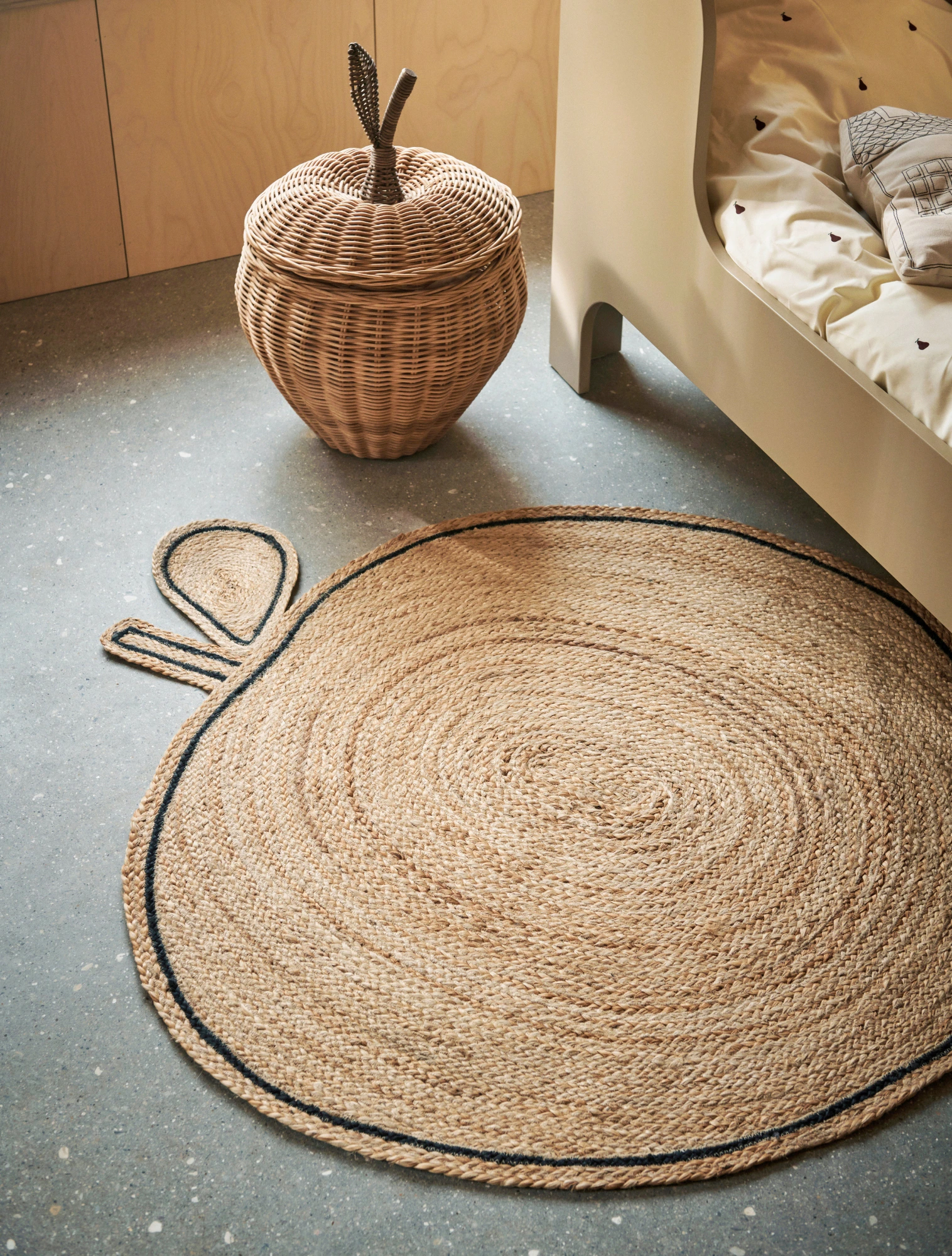 Корзина для хранения Apple, 52 см