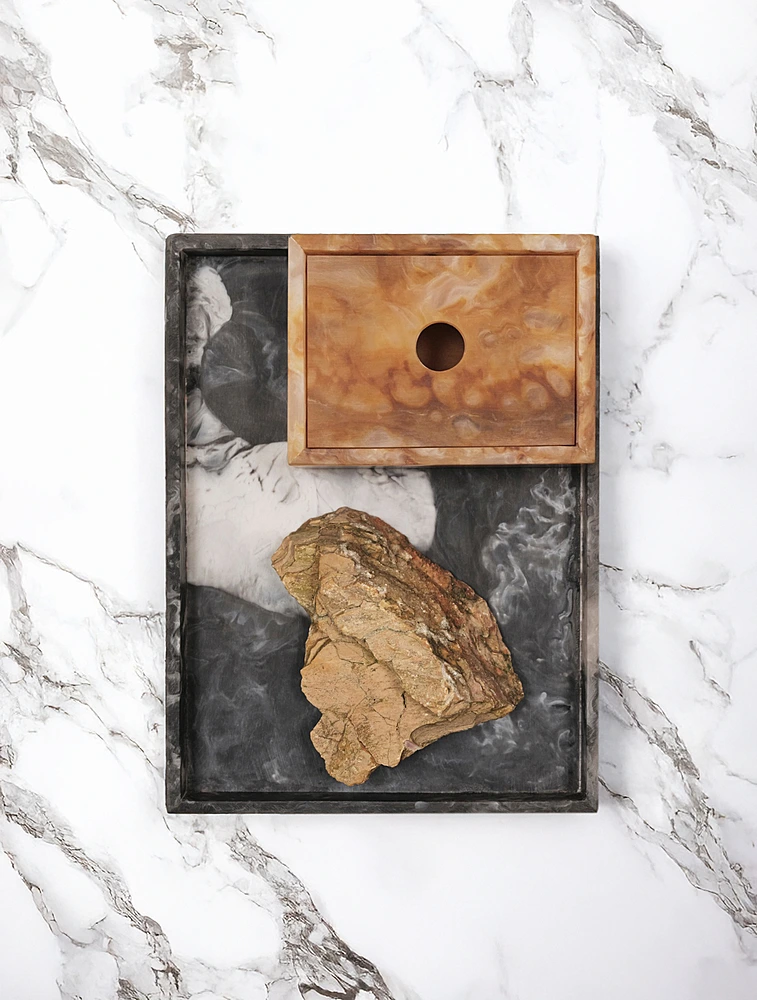 Декоративный поднос для ванной Mist, 15x10 см от Ferm Living