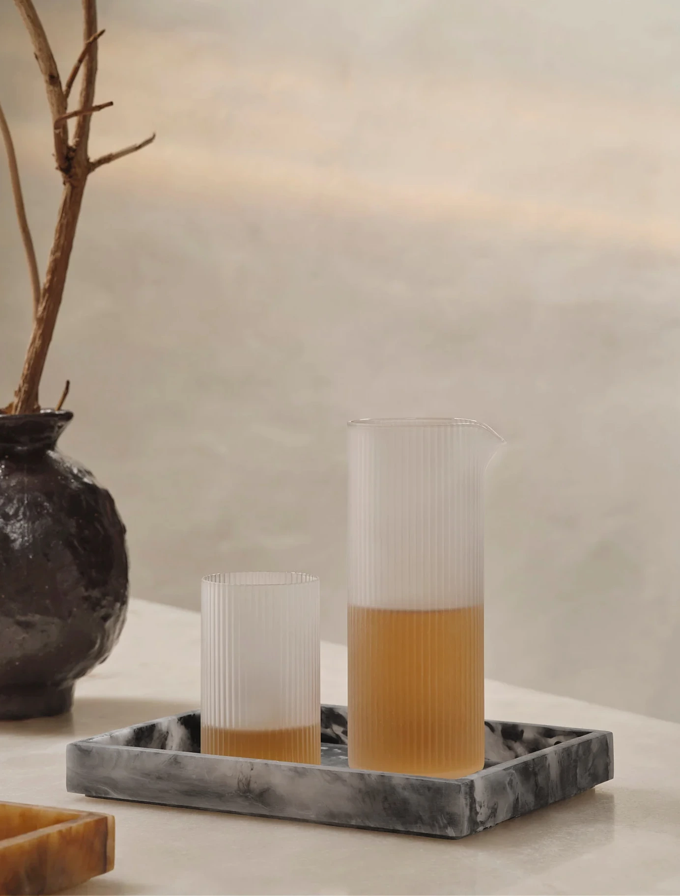 Декоративный поднос для ванной Mist, 15x10 см