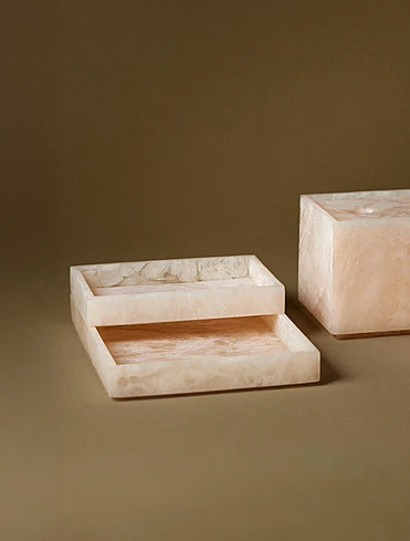 Декоративный поднос для ванной Mist, 15x10 см