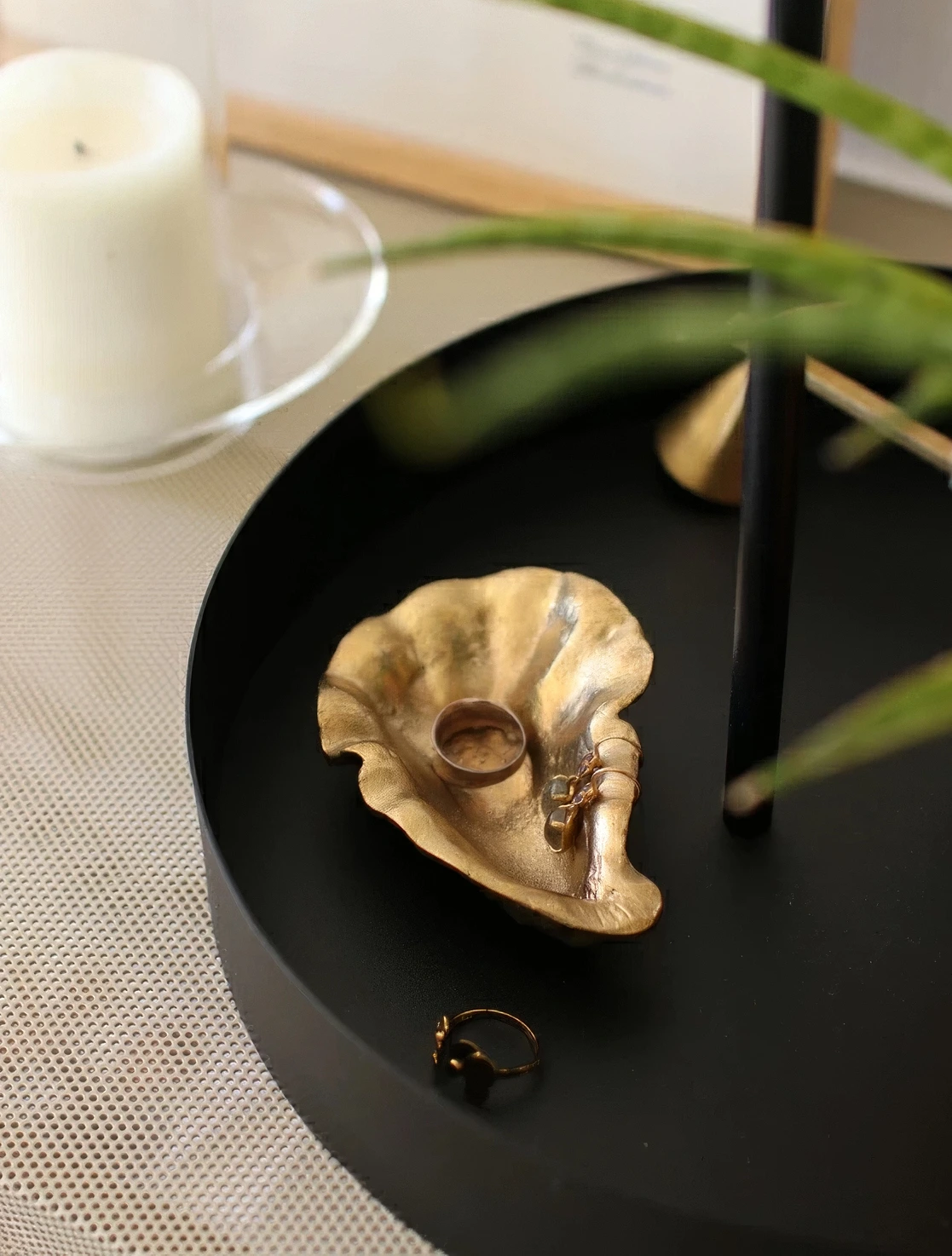 Декоративная ёмкость Oyster, 10,5x2,5 см