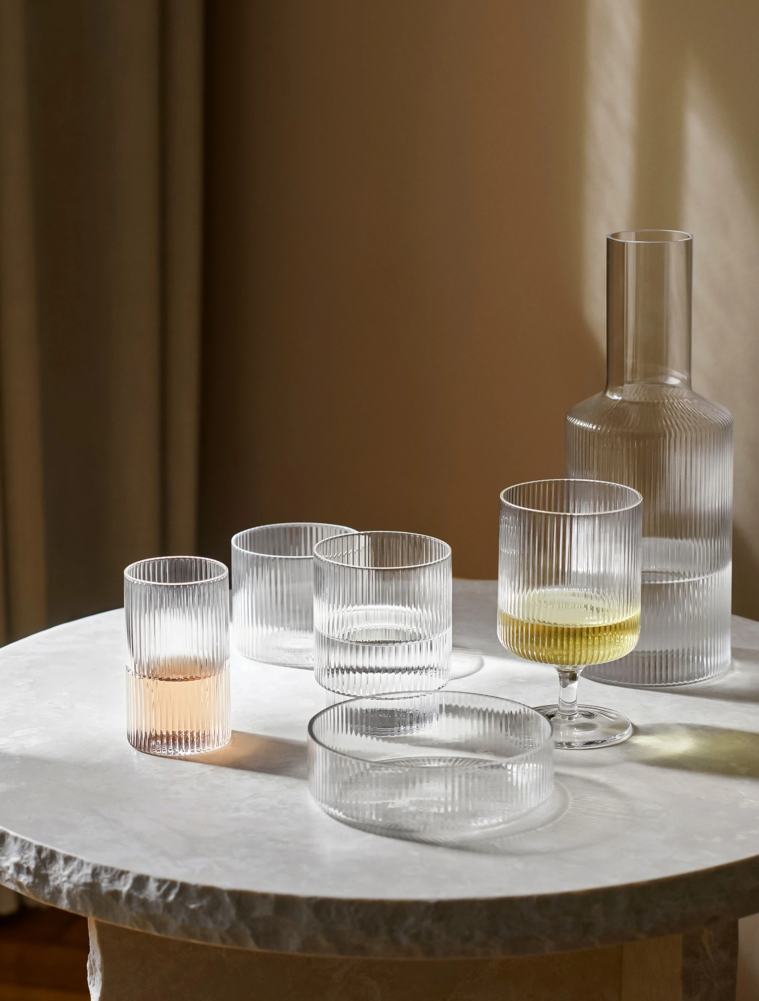 Набор из 4 стаканов для воды Ripple, 140 мл