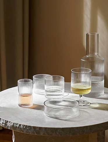 Набор из 4 стаканов для воды Ripple, 140 мл