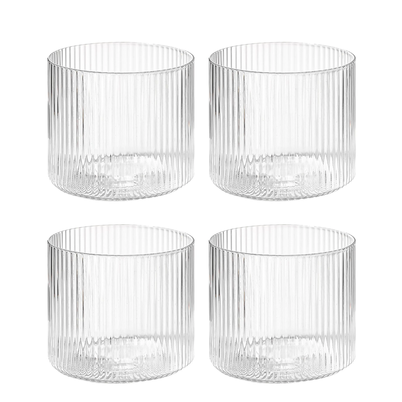 Набор из 4 стаканов для воды Ripple, 200 мл