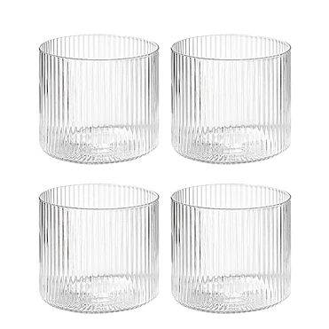 Набор из 4 стаканов для воды Ripple, 200 мл
