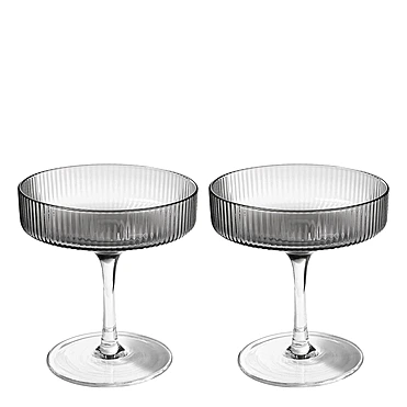 Набор из 2 бокалов для шампанского и мартини Ripple, 150 мл