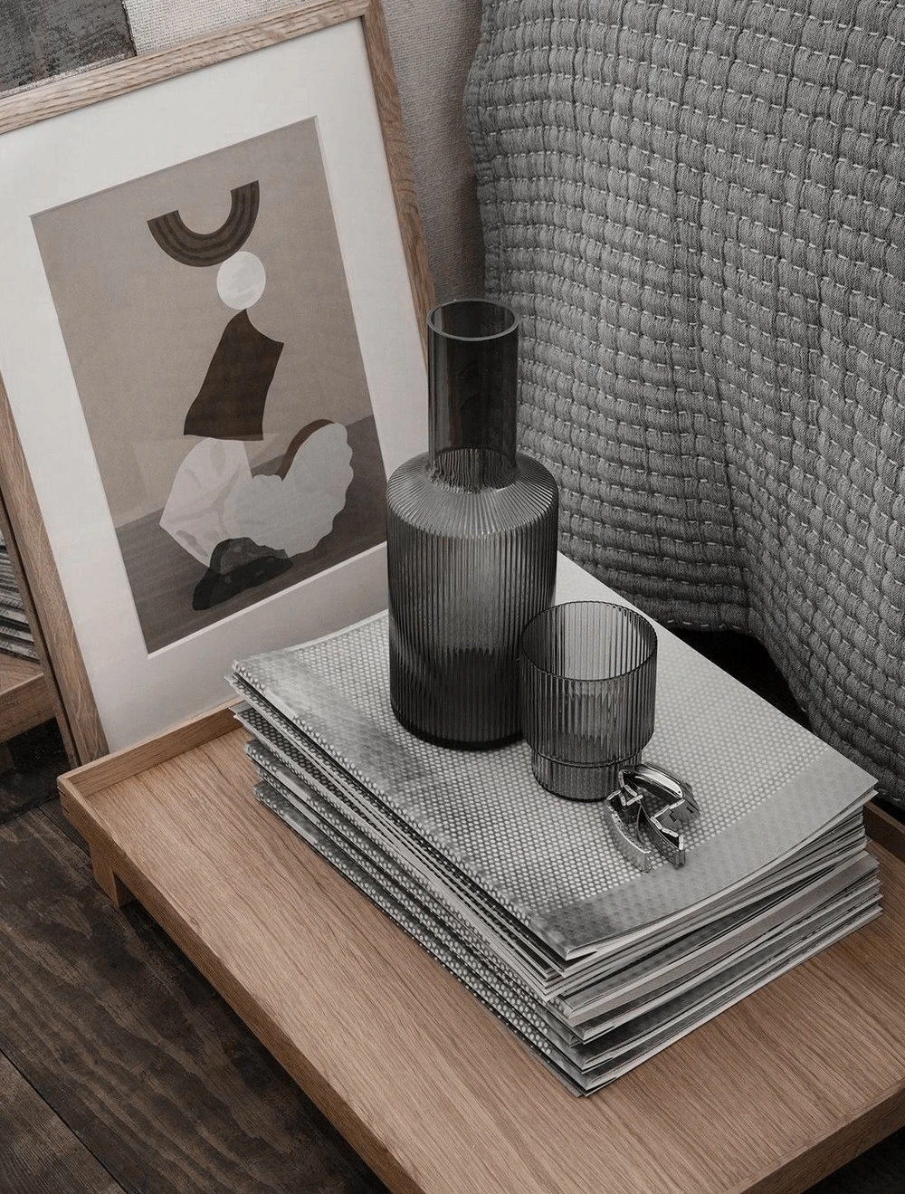 Набор из 4 стаканов для воды Ripple, 200 мл